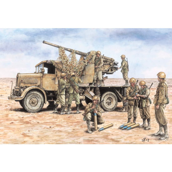 Italeri 7508 , AUTOCANNONE 3RO with 90/53 AA GUN